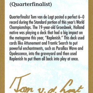 Tom van de Logt Bio (2000)