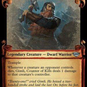 Gimli, Counter of Kills