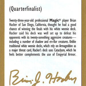 Brian Hacker Bio