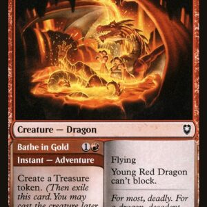 Young Red Dragon // Bathe in Gold