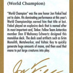Jon Finkel Bio
